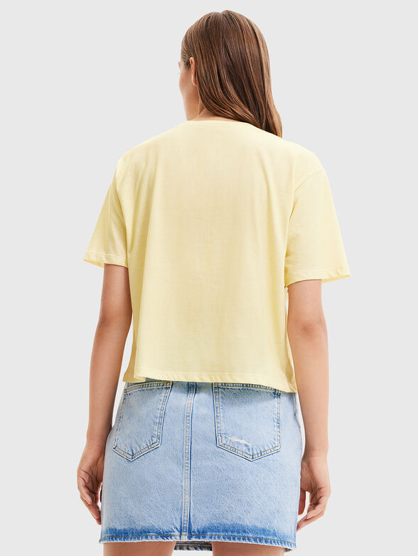PALMER white T-shirt with print and beads - 3