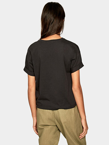 FREEDOM T-shirt with floral print and laces - 5