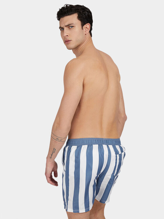 Striped beach shorts - 1