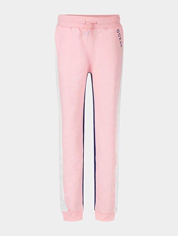 Sports pants with color-block effect - 1