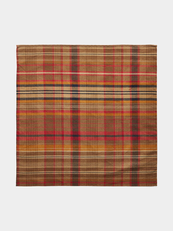 Plaid cotton handkerchief - 0