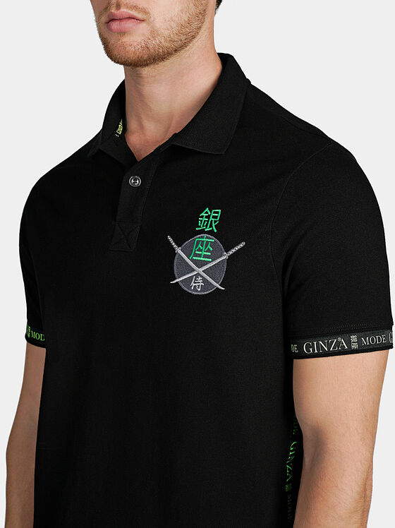 Black polo-shirt - 1