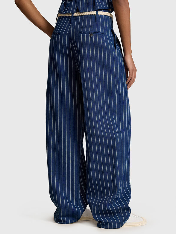 EVAN stripe trousers wide-leg - 1