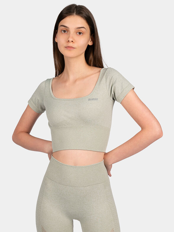 T-shirt in coral - 1