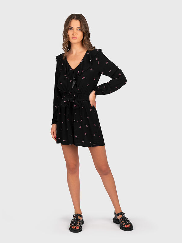 PRIYA mini dress with paisley accents - 4