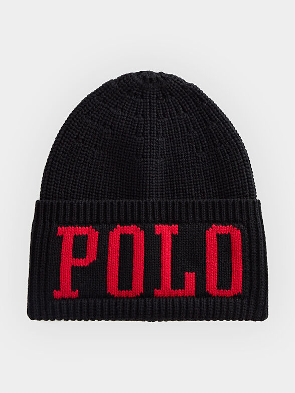 Knitted hat with logo detail - 1