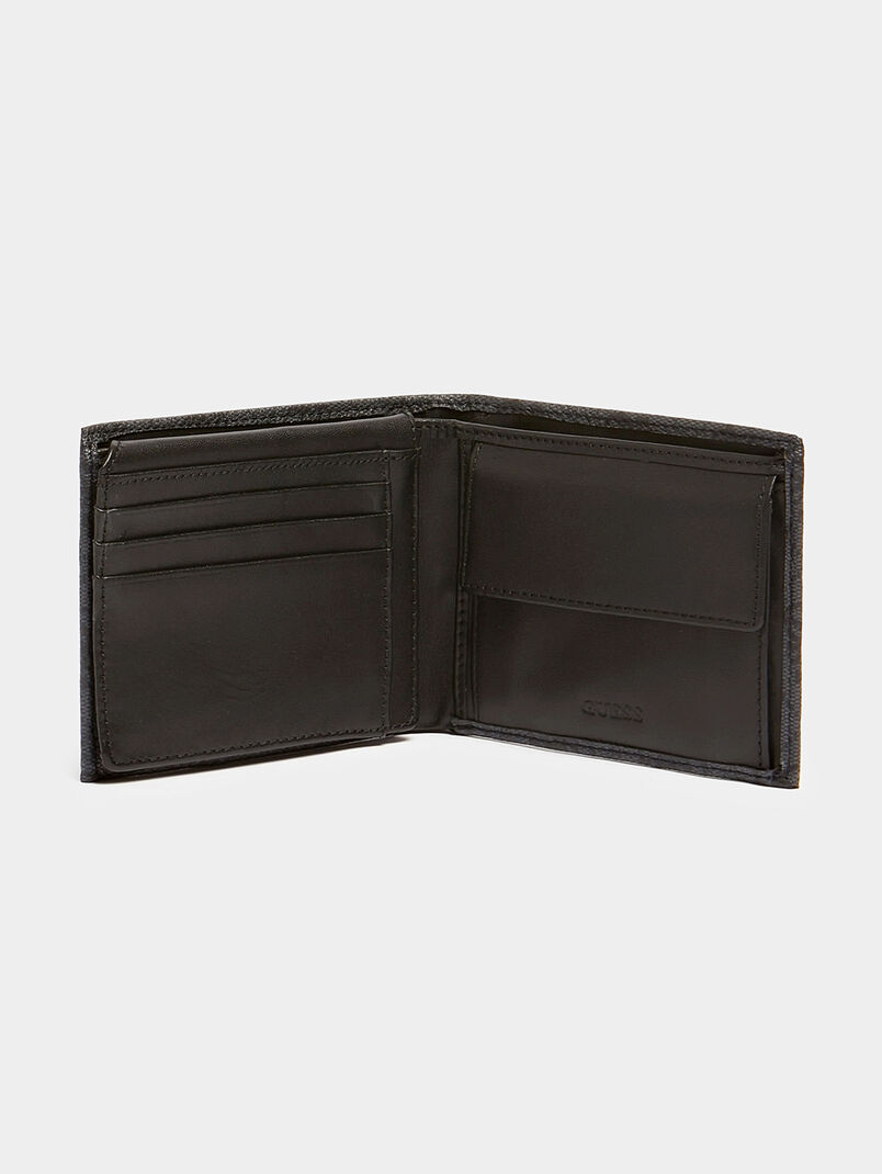 VEZZOLA black wallet with 4G logo print - 3