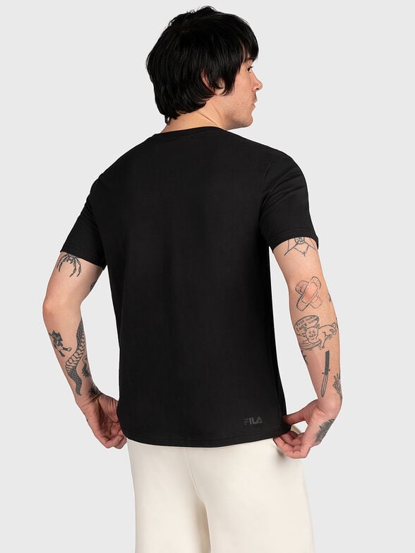 BIBBIENA black T-shirt with logo print - 2