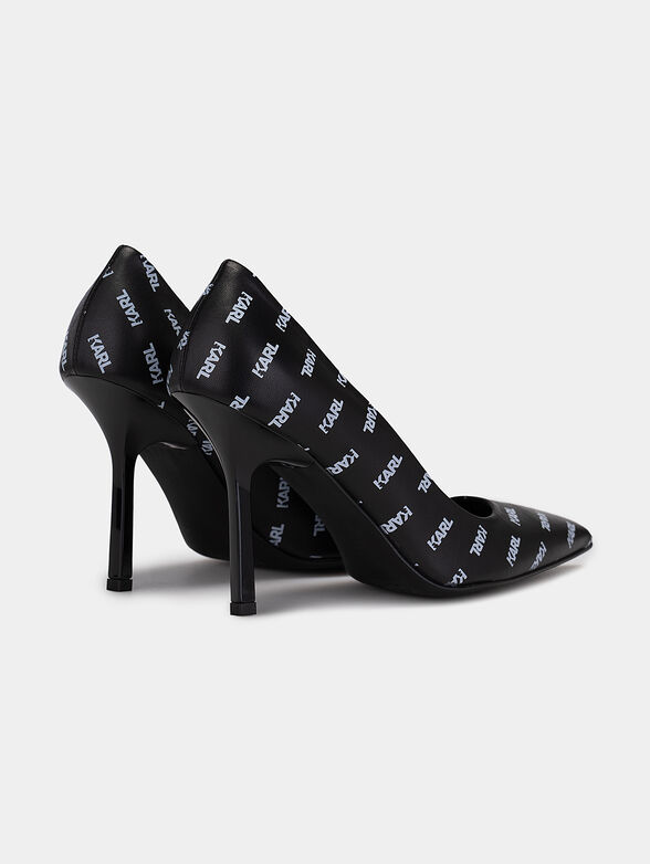 SARABANDE high-heeled shoes with logo print - 3