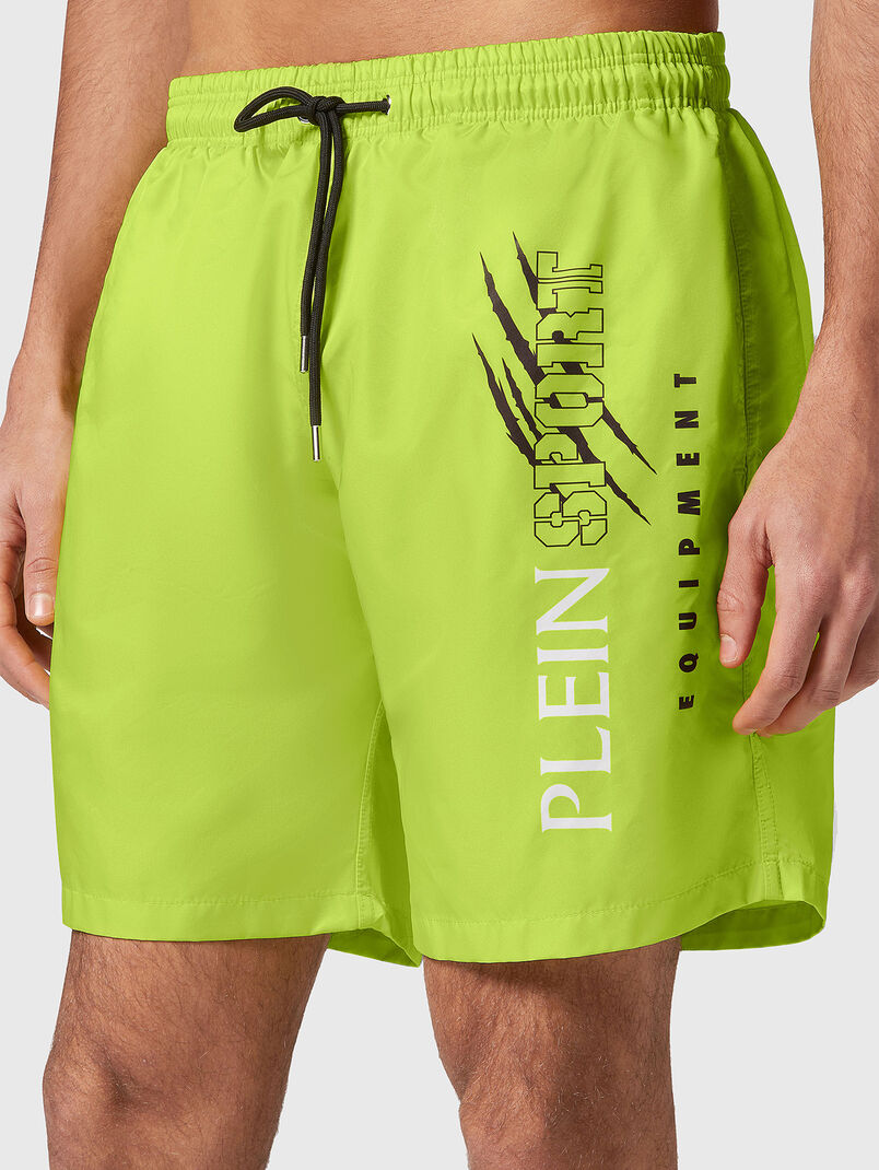 Beach shorts with logo print - 3