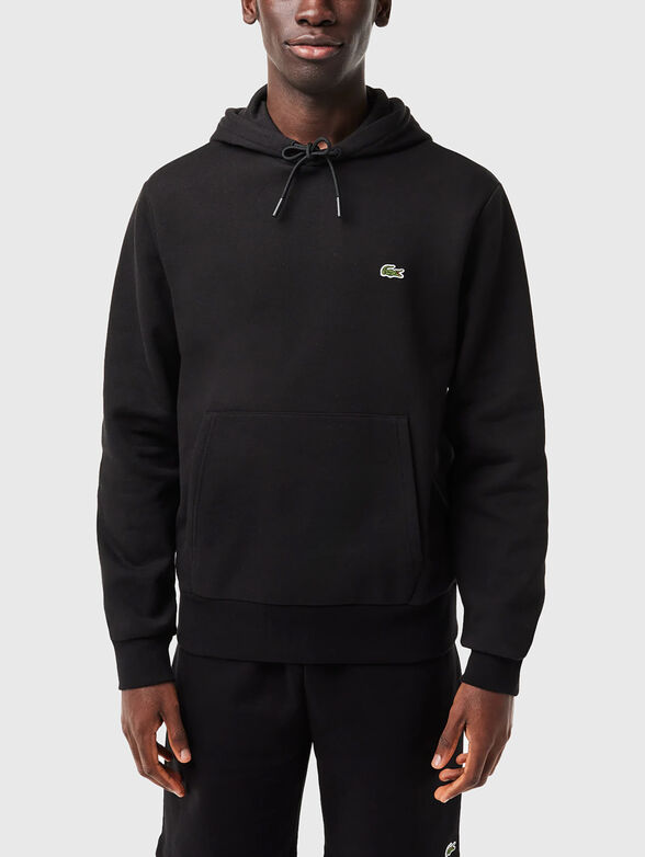 Hooded sweatshirt with logo accent - 1