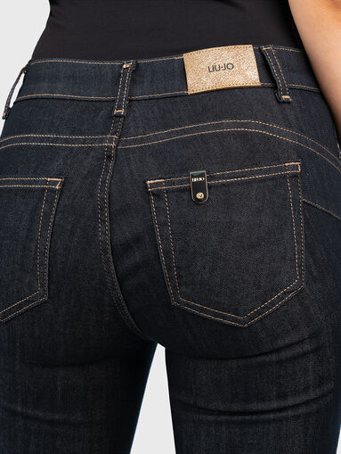 Button accent jeans - 3