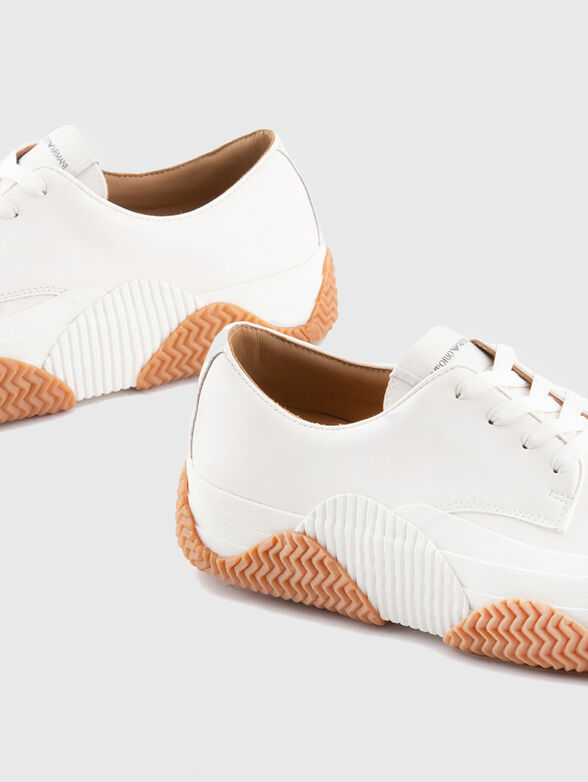 White leather sneakers - 4