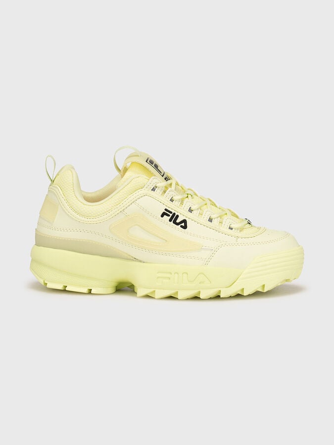 DISRUPTOR T white sports shoes with logo