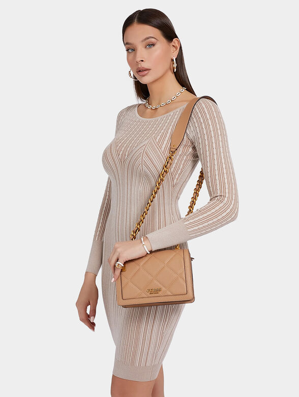 ABEY bag in beige color with gold chain - 2