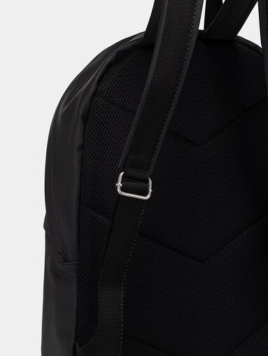 Black eco leather backpack - 4