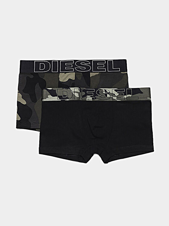 Two-pack of trunks with camo print - 1