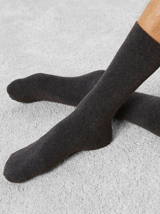 BASIC CASHMERE black socks - 1