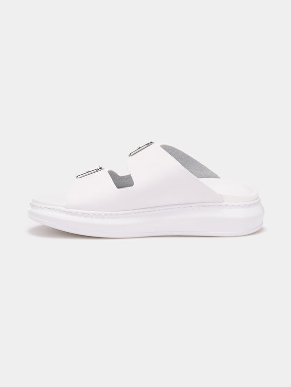 KAPRI Sandals with contrasting logo - 5