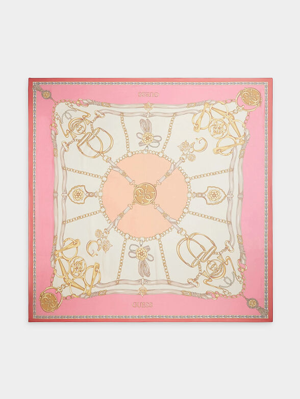 Square scarf with print - 2