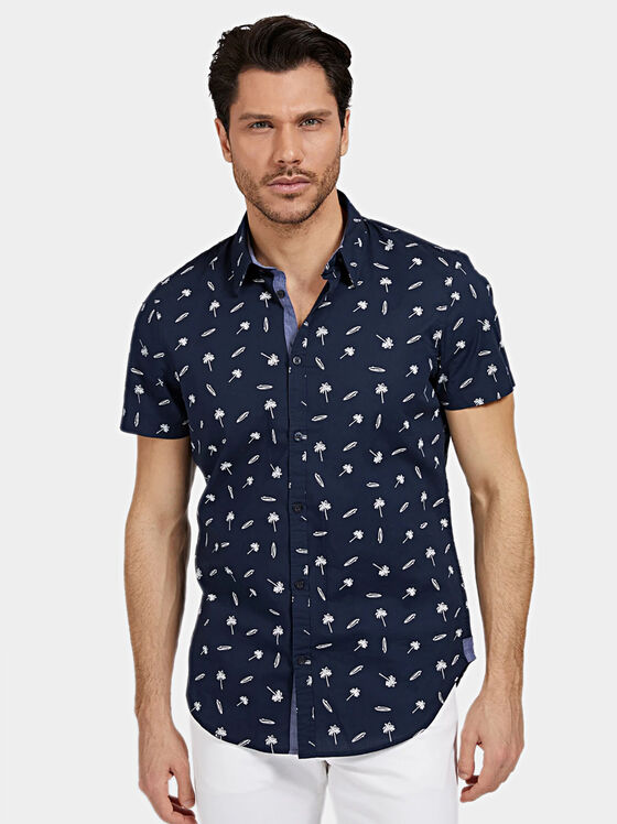 SUNSET Shirt with summer motifs - 1