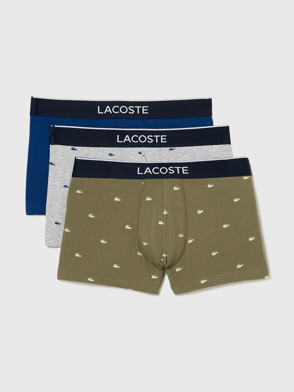 Set of three multicolored boxers - 1
