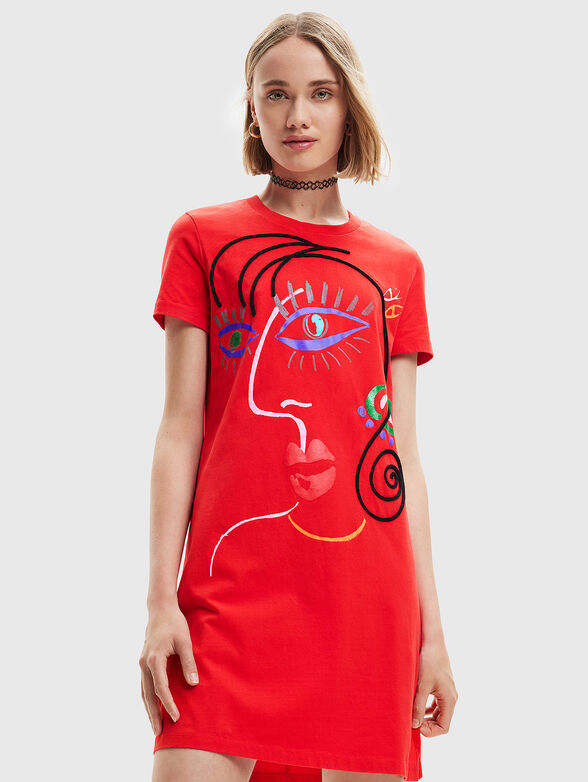 MALUA dress with art print - 1