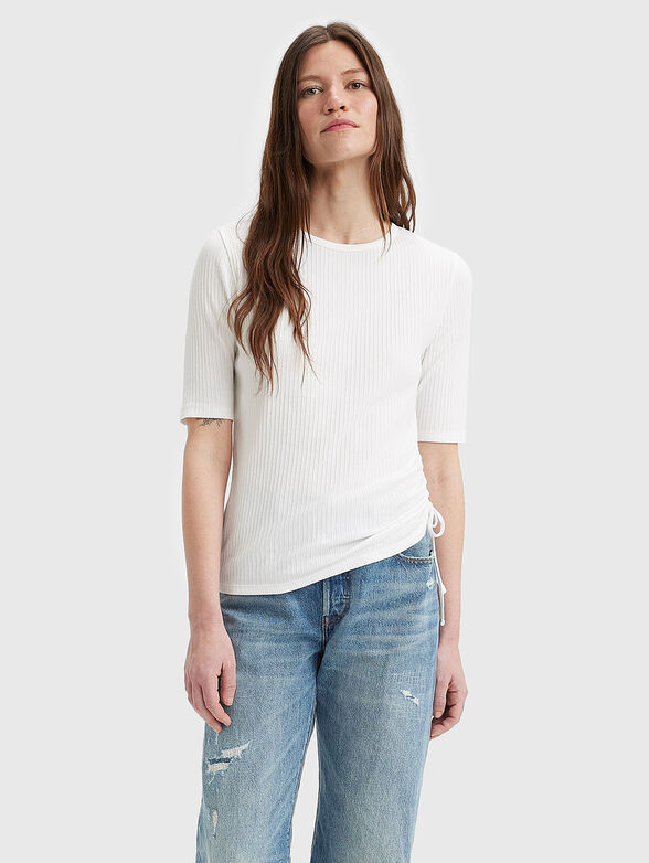 Side tie T-shirt - 1