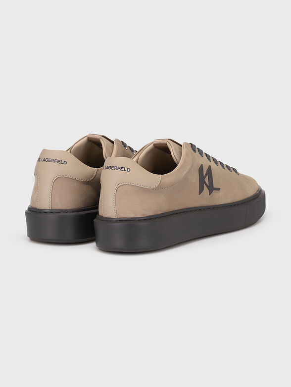 MAXI KUP suede sports shoes with logo accent - 3