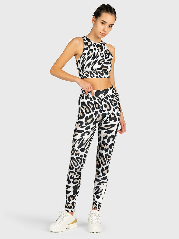 ELITA Top with animal print - 4