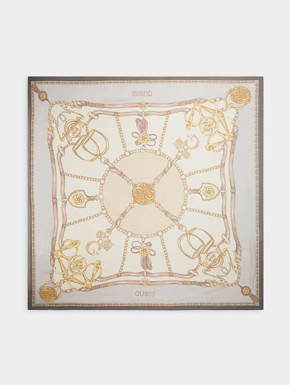 Square scarf with print - 2