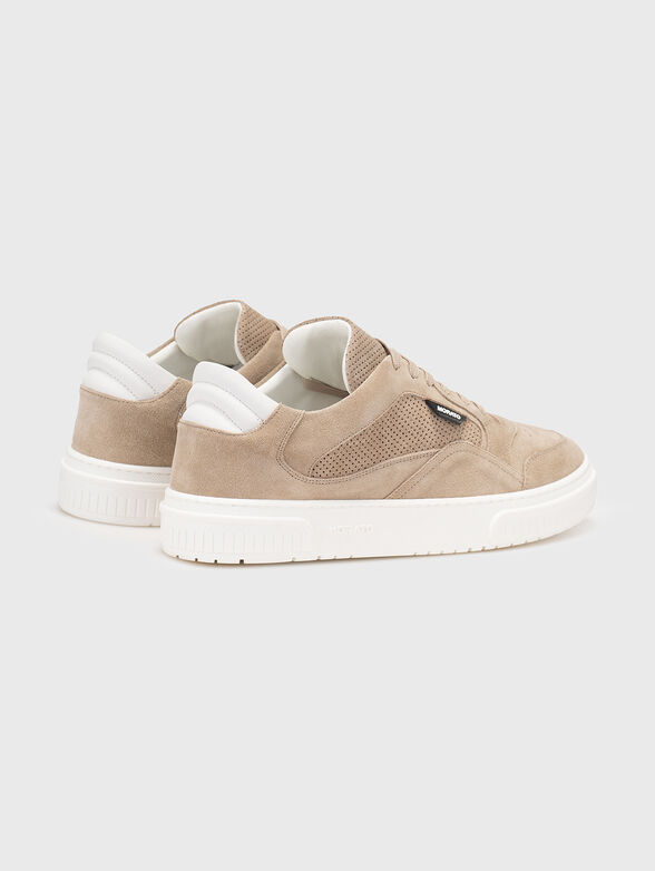Suede sports shoes with logo - 2