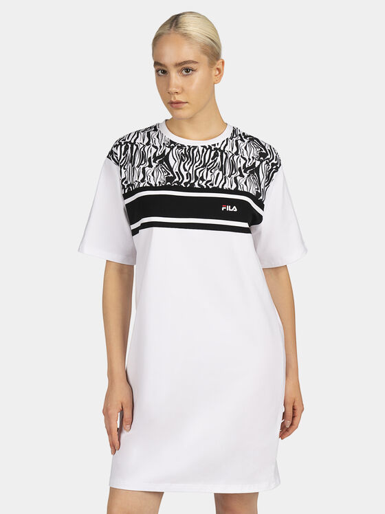 BUDVA dress with abstract zebra print - 1