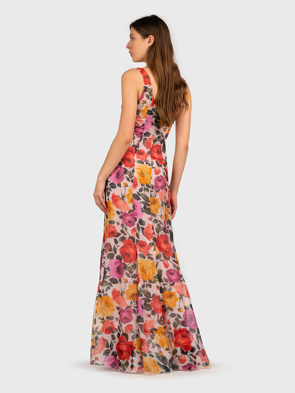 Long dress with floral print - 1