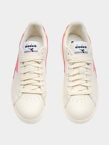 GAME STEP beige sports shoes with logo accent - 5