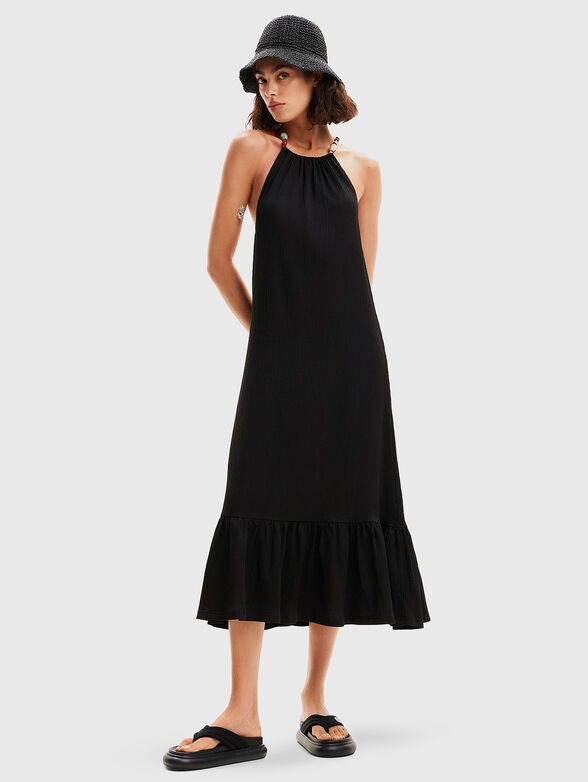 Black dress with bare back - 0