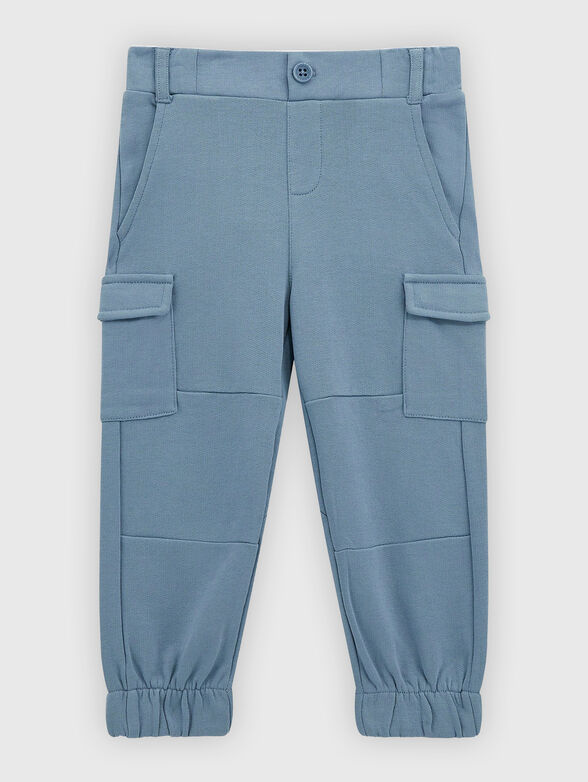 Cargo pants with logo detail - 0