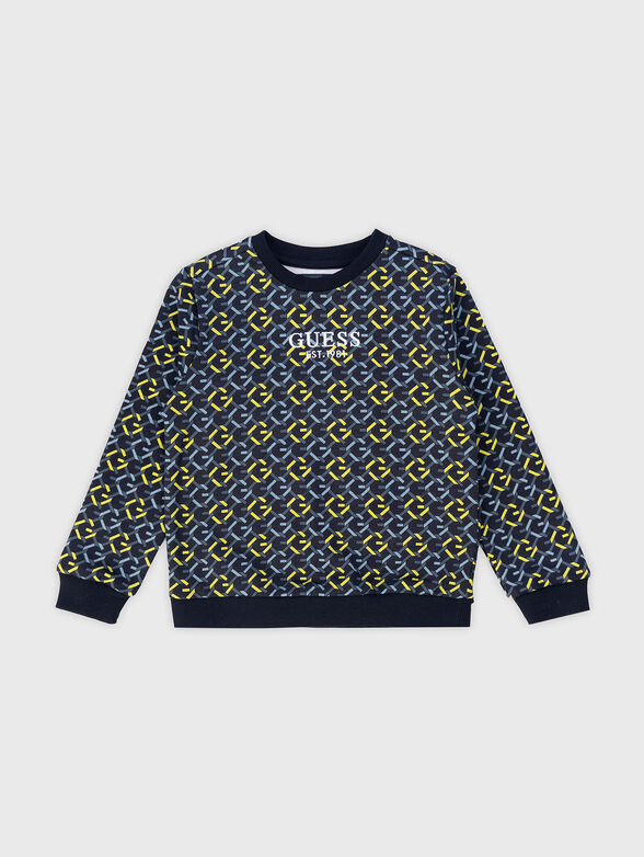 Sweatshirt with monogram print - 0