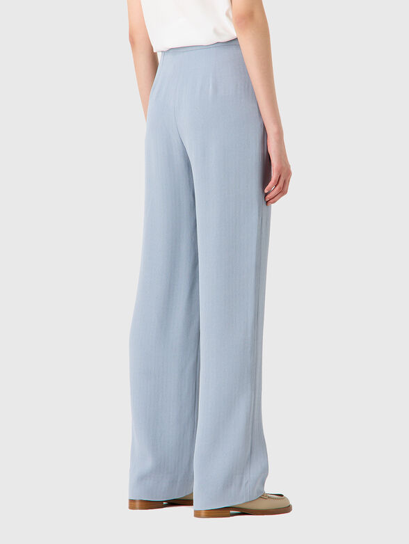 Straight cut trousers in light blue - 1