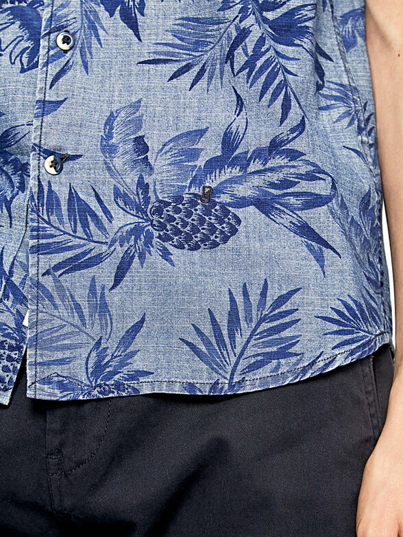 LONGFORD shirt with tropical print - 5