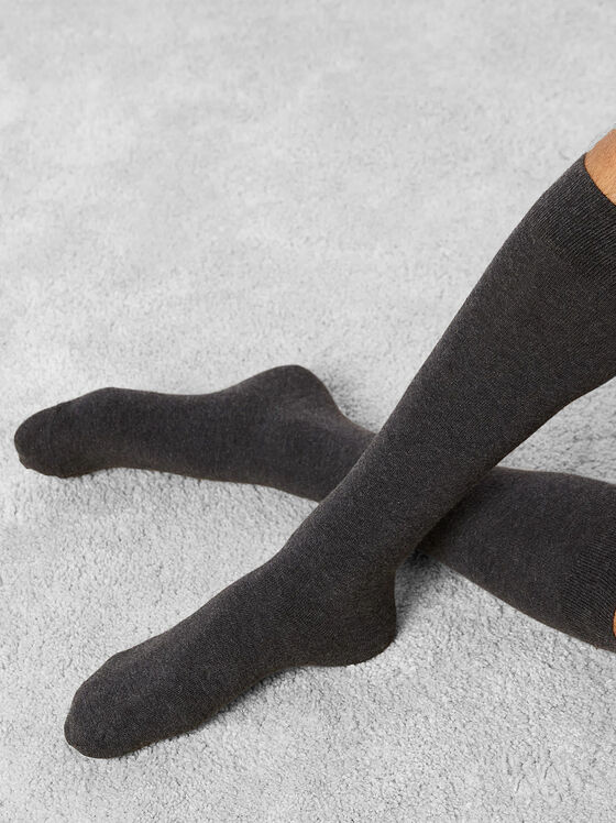 BASIC CASHMERE long socks  - 1