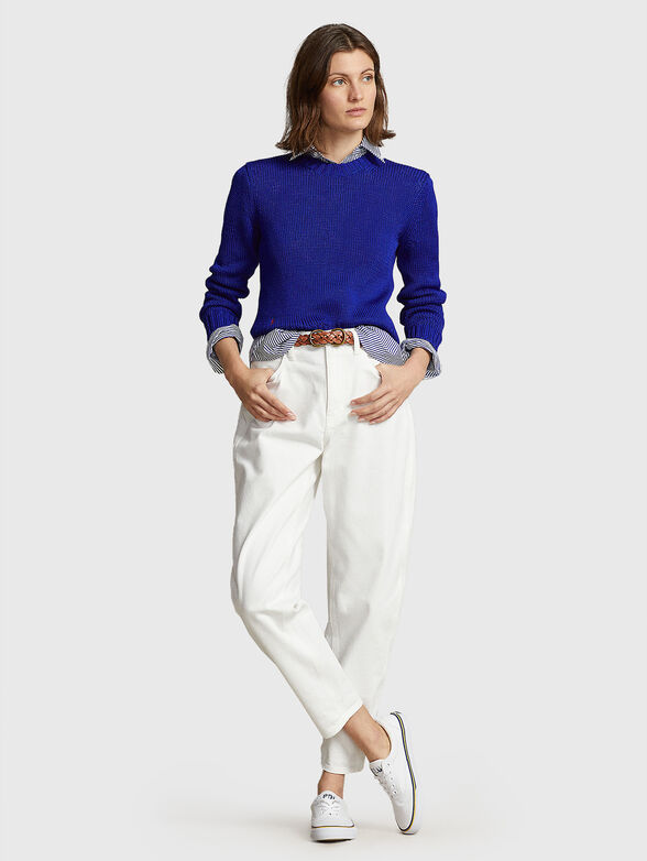 Purple cotton sweater - 1