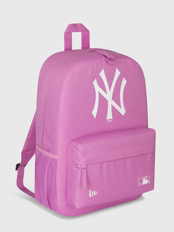 Pink backpack with contrasting logo - 2