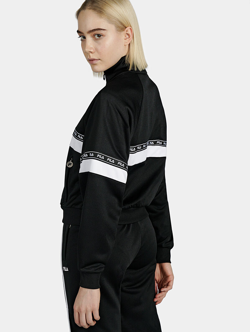 CHINAMI Black sweatshirt with half-zip - 3