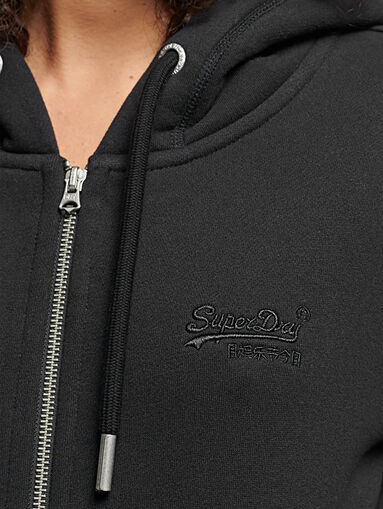 Sweatshirt with zip and hood  - 3