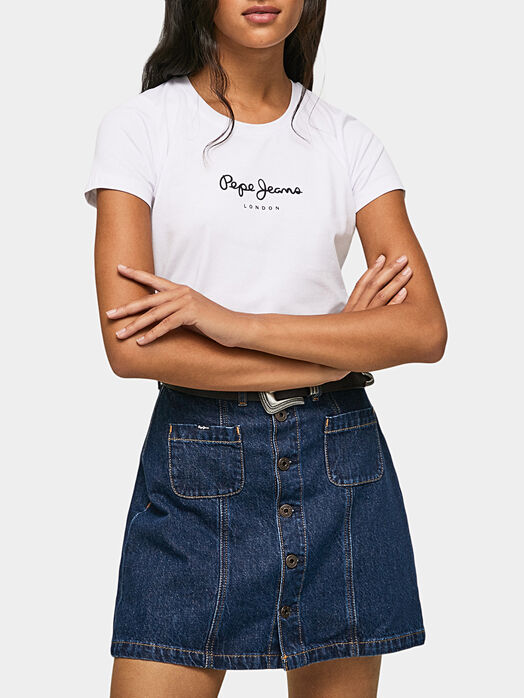 NEW VIRGINIA black T-shirt with logo detail