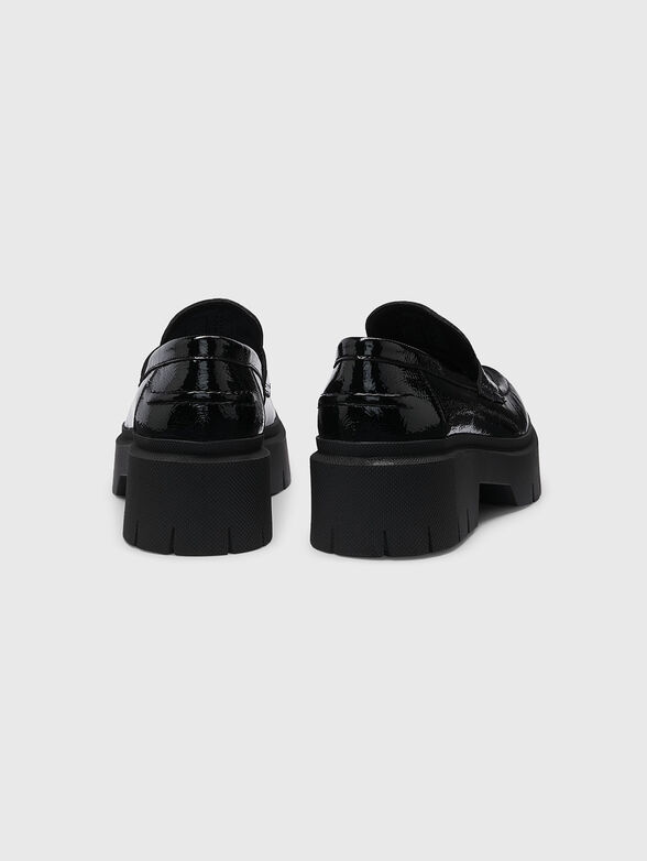 Leather loafers with logo - 2