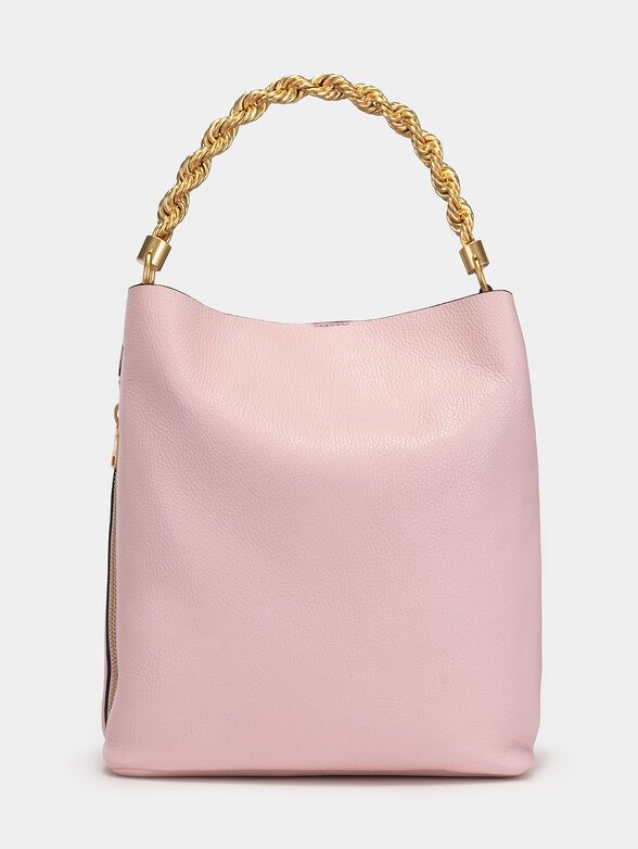 AIDA pink handbag with accent handle - 3