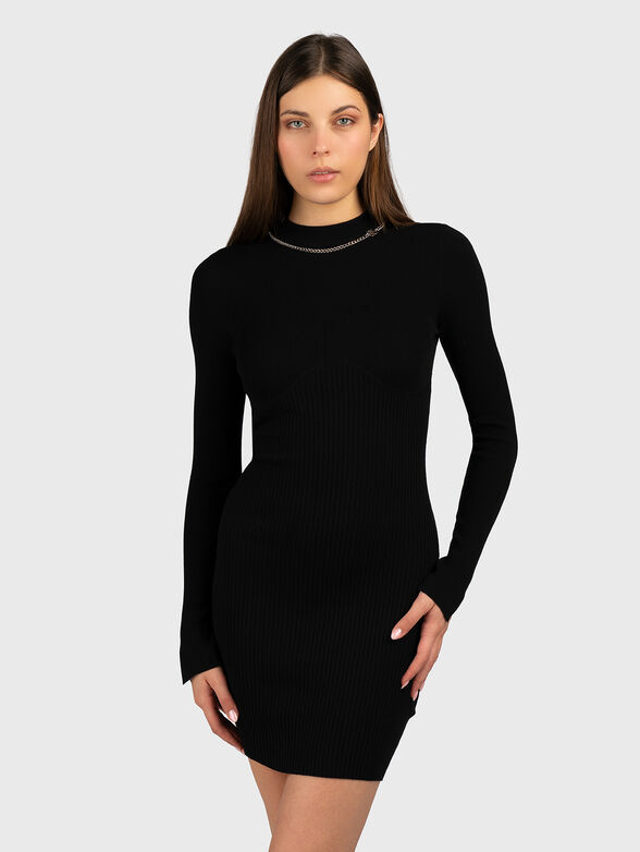 SONELY mini dress with long sleeves and accent logo - 0