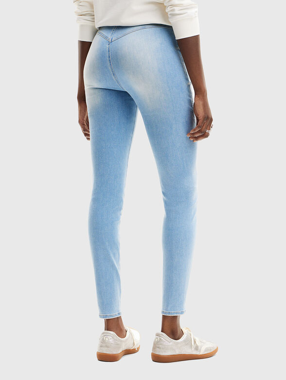 Skinny jeans from cotton blend  - 2